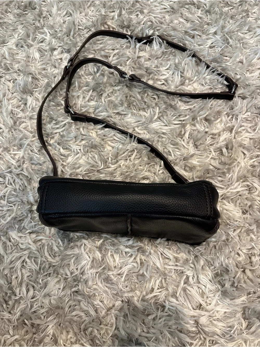 Y2K Vintage Tignanello Triple Compartment Leather Crossbody Bag NWOT